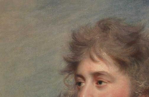 Eyes engage the viewer with studied authority , a Regency-era formula for conveying dynastic legitimacy rather than personal warmth.
