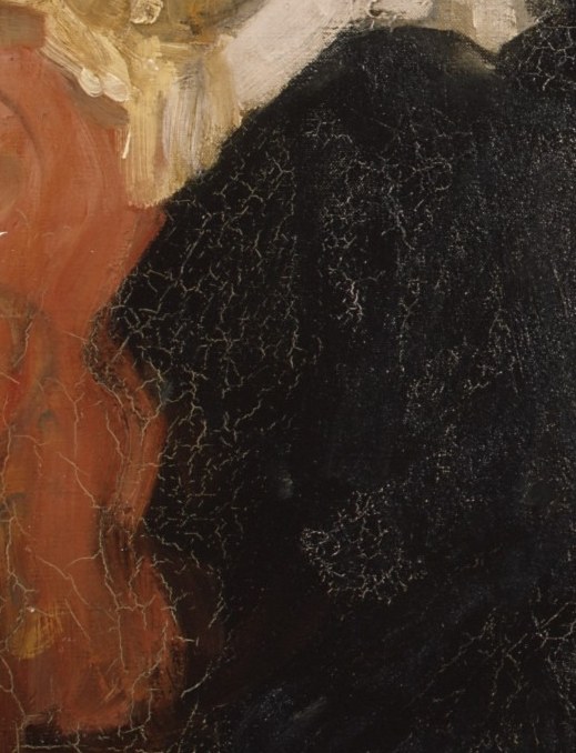 Zorn painted it with the same thick, confident strokes as her sleeve.