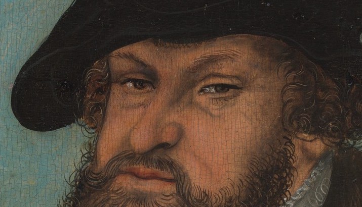 He looks at you with the eyes of a man who defended Martin Luther.