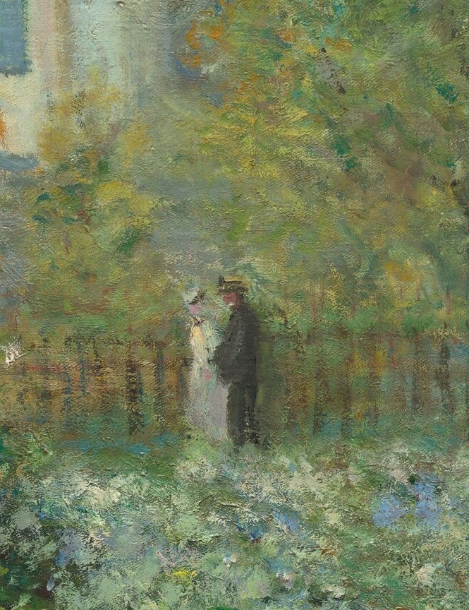 But there is someone else in this garden.