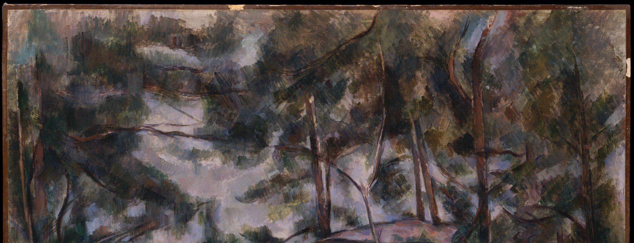 Every stroke reveals the underlying forms of the forest.