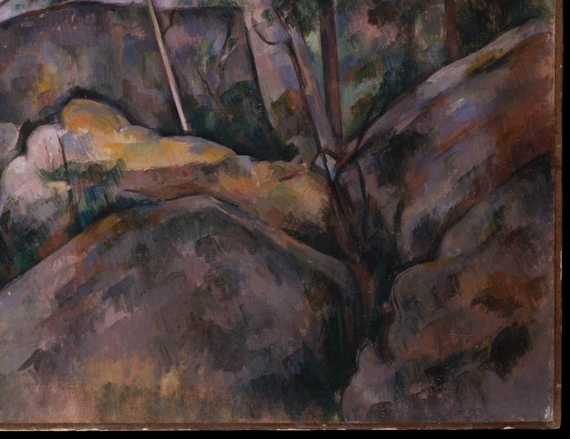 He built landscapes with planes of color and brushstrokes.