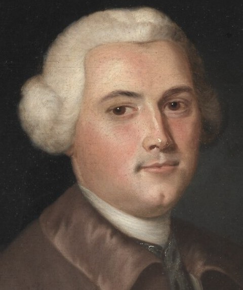 He was painted by Joseph Blackburn, an English artist.