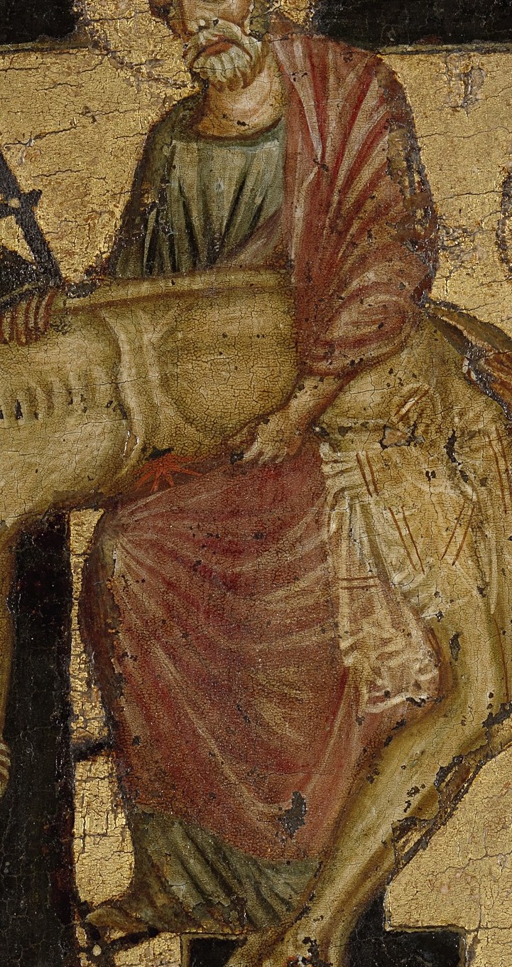 Joseph of Arimathea bears the full weight.