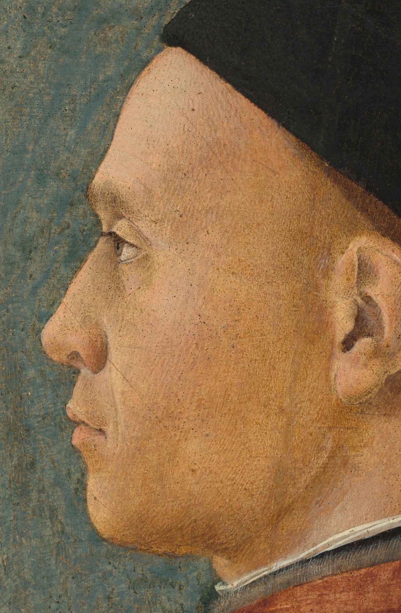The painter was known for his almost sculptural detail.
