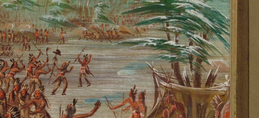 Even as diplomacy unfolds, daily life continues on the frozen river.
