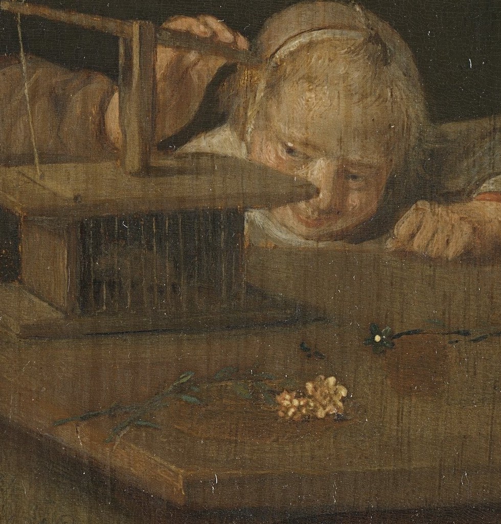 The painter was a Leiden fijnschilder. A fine painter who left nothing to chance.