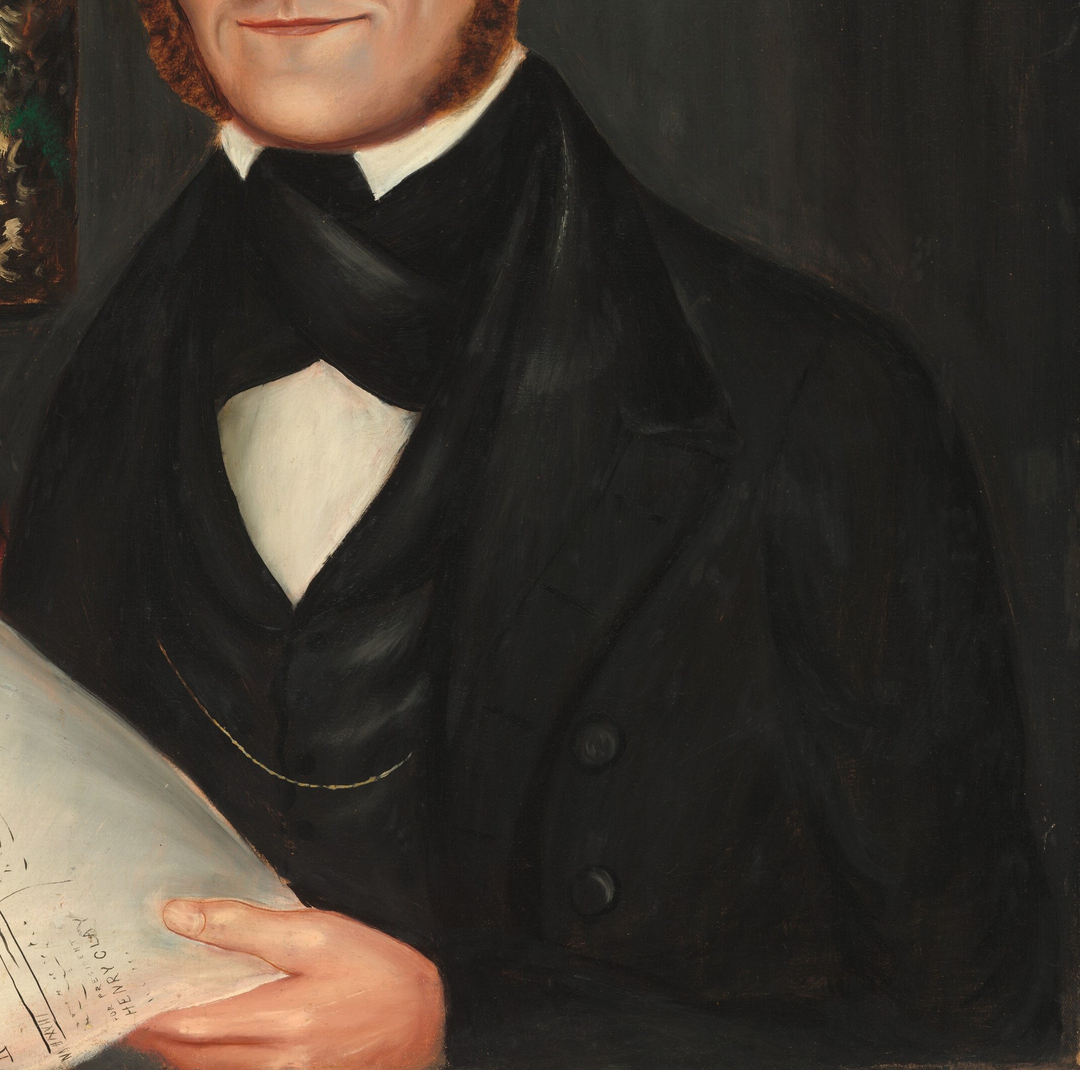 This man reads the Boston Atlas, a prominent Whig paper.