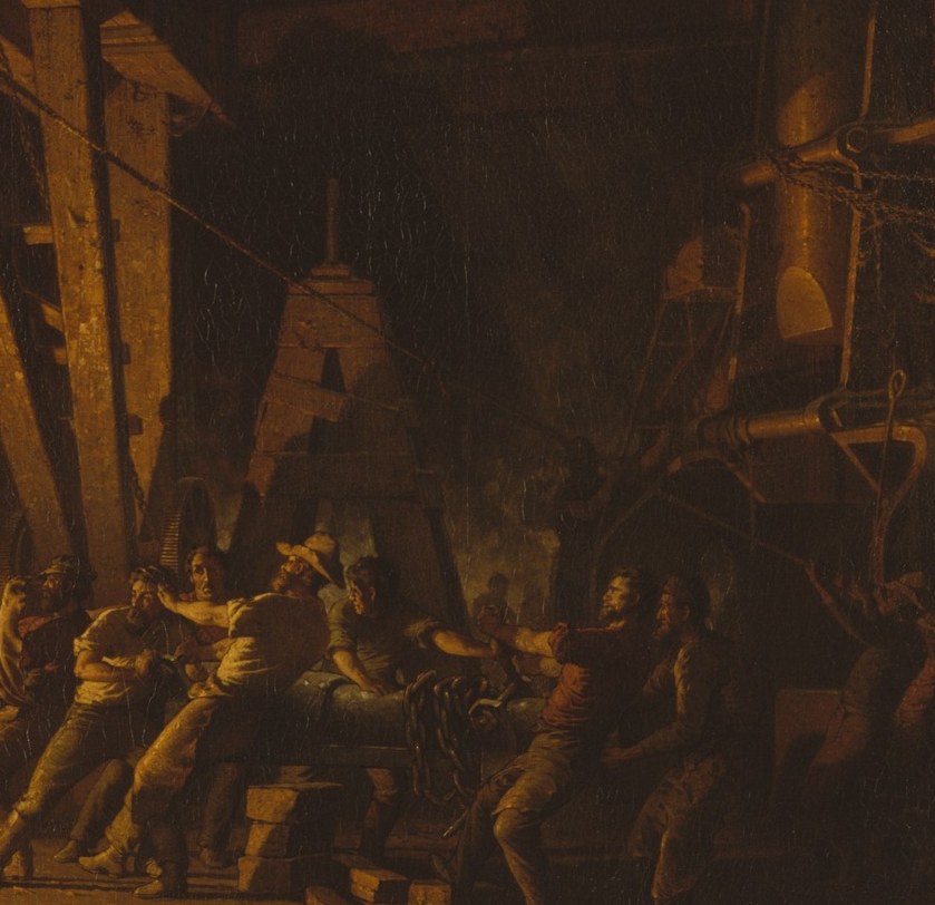 Look at the men to the right. Their faces are nearly lost.