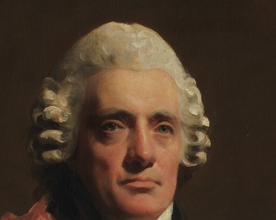His powdered wig was a marker of wealth and position.
