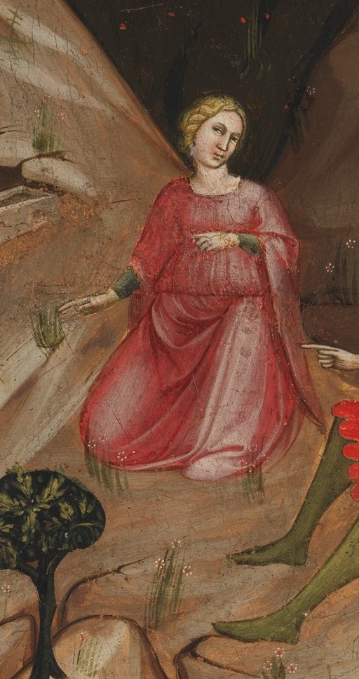 Her pink companion is the second contestant in the verbal duel.