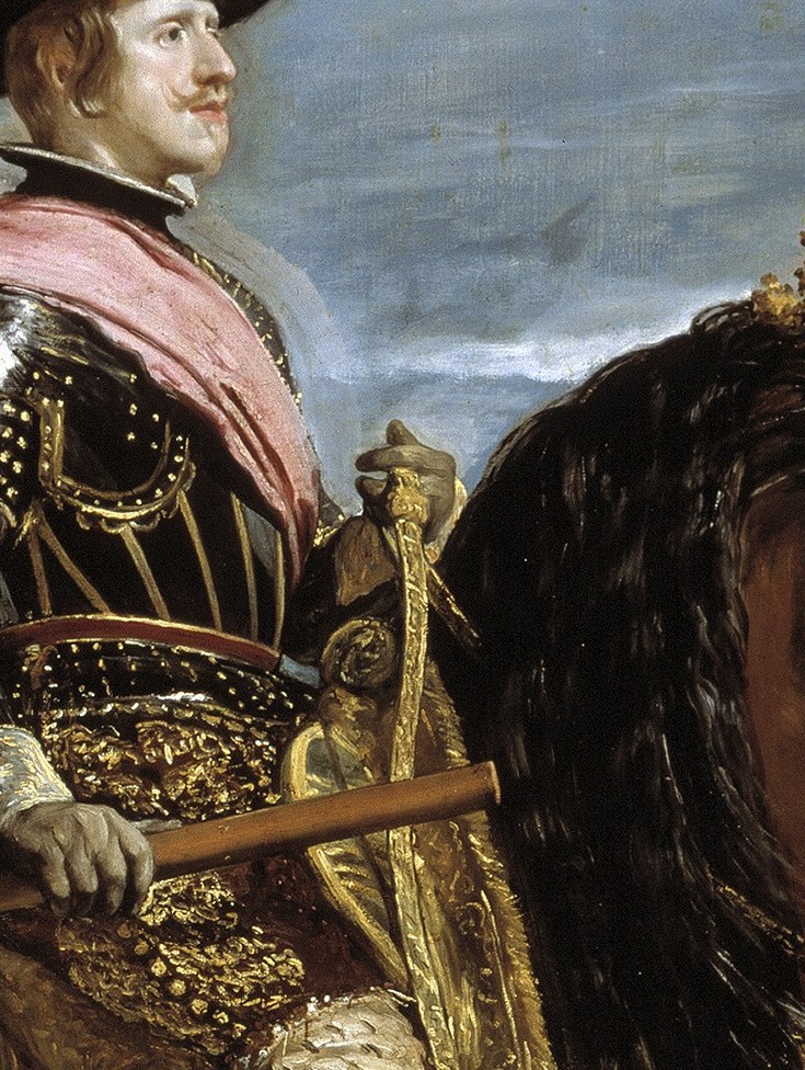 He is Philip IV, King of Spain, in armor.