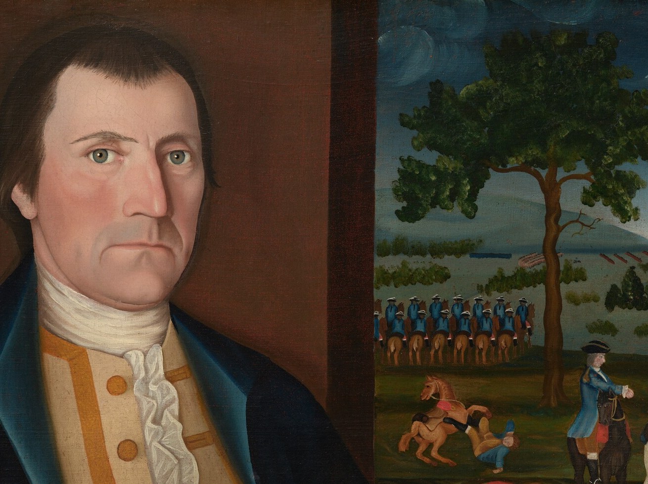 This man sat for his portrait anyway.