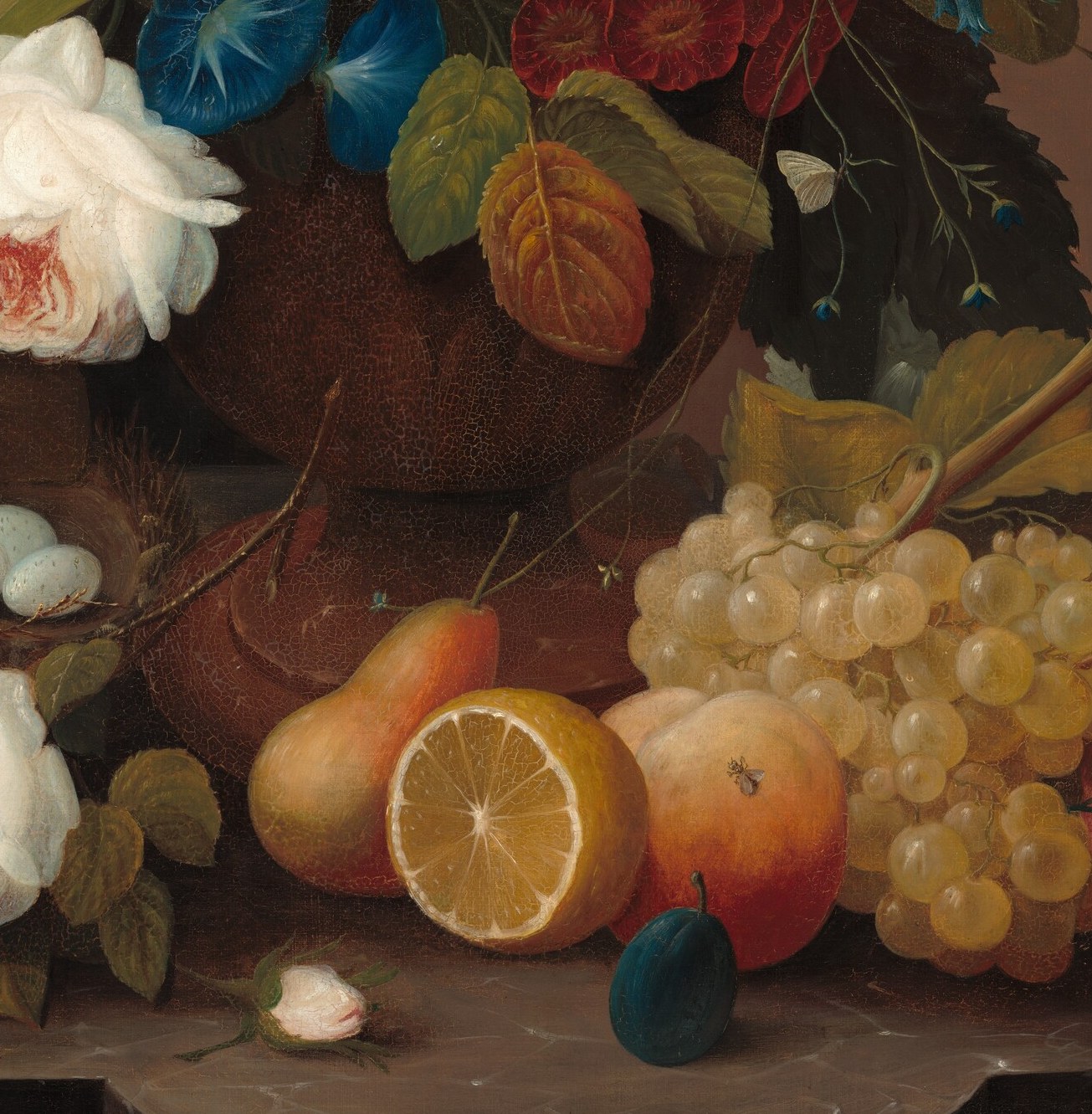 He brought the Dutch still life with him. He made it American.