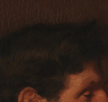 His eye turns inward, not outward.