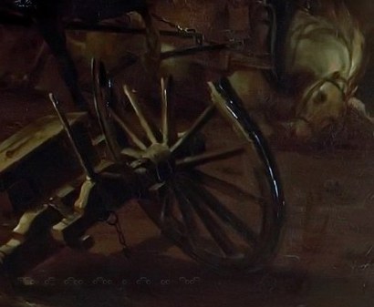 Artillery fires into the city.