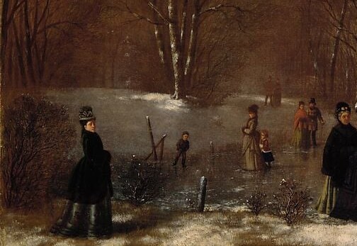 The whole city seemed to have come out for the ice.