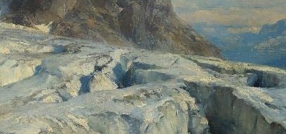 He painted what he knew, the Saleinaz Glacier.