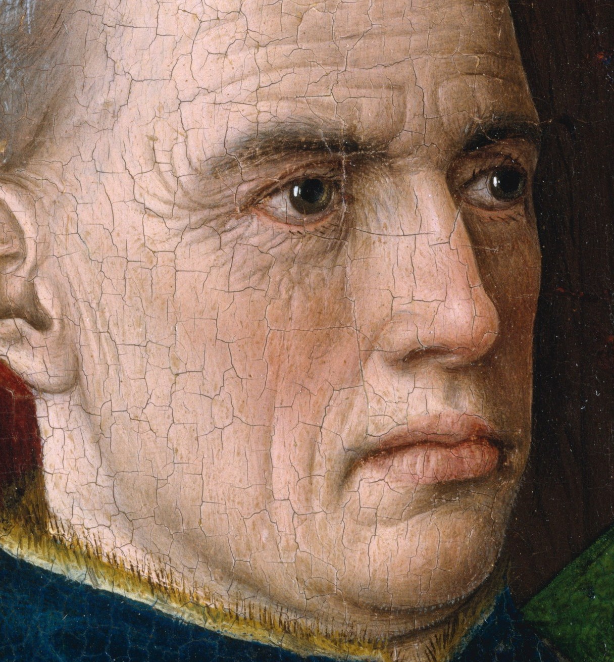 Oil paint allowed for such detailed realism in portraiture.