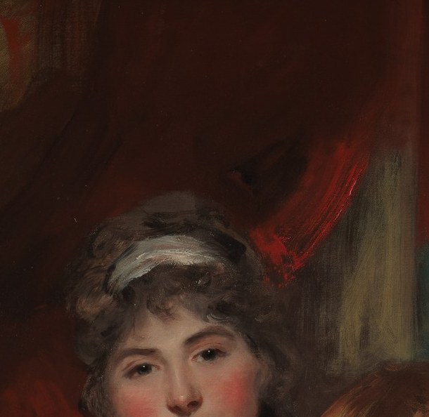 This is Ann Garden. Her husband commissioned the portrait from a rising star, John Hoppner.