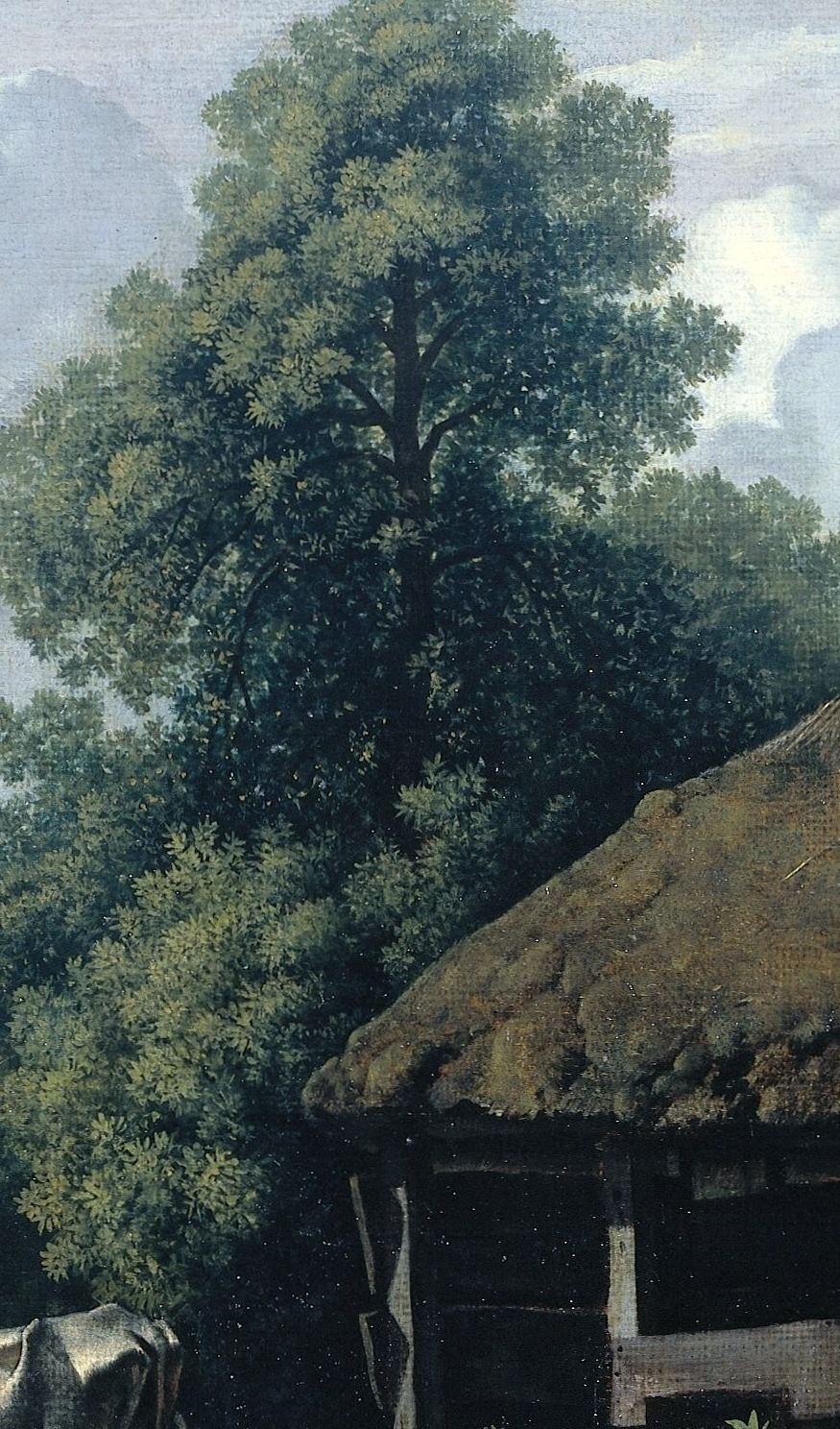 The tree. Nature made central, not incidental.