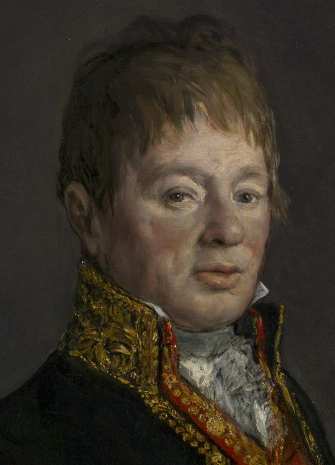 Yet, the painter Goya gave him a look of quiet fatigue.