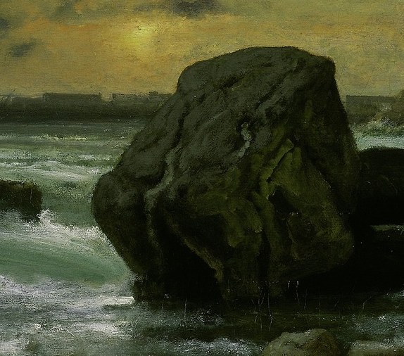 The painting captures nature's power, and this painter's vision.