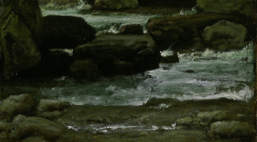 In 1874, he painted this turbulent sea, capturing a moment of transition.