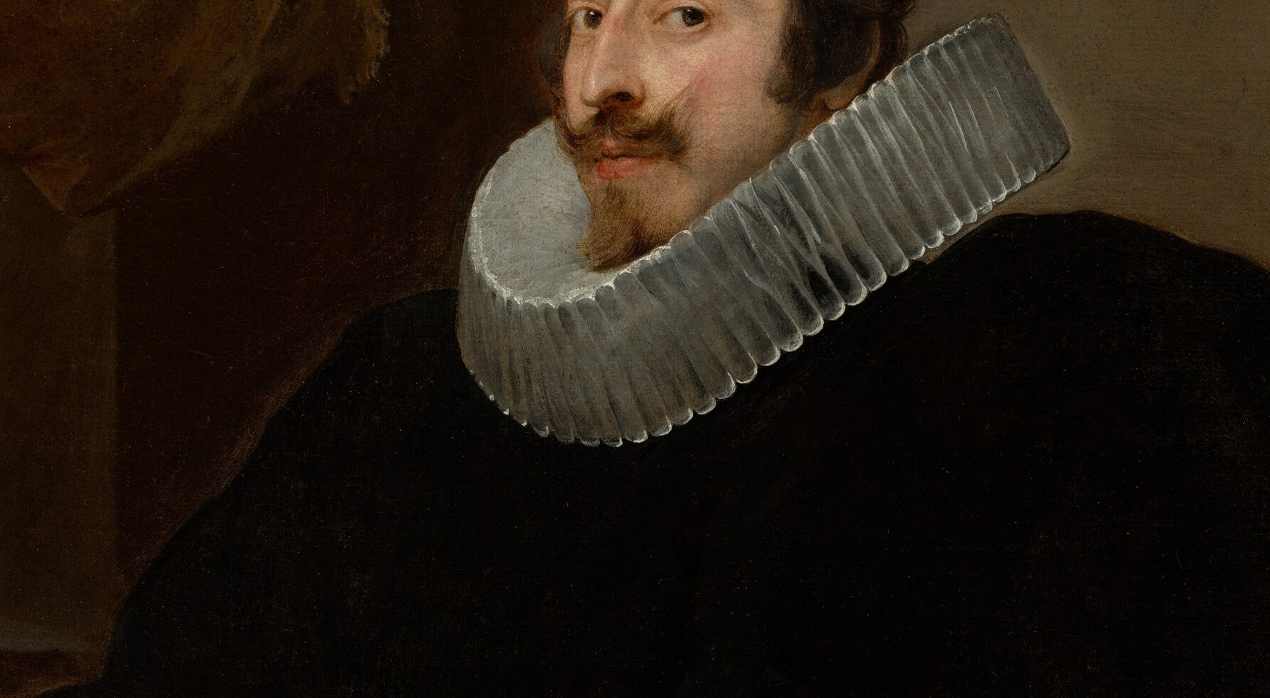 That collar is a sunburst of lace. Pure status.
