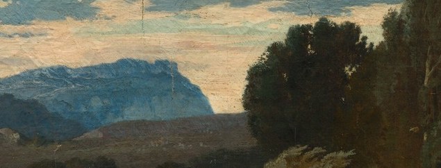 See the distant mountains, soft and hazy.