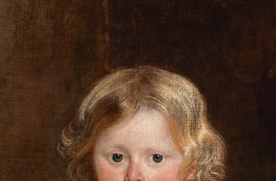 Van Dyck gives this very young girl a penetrating, steady gaze that commands the space , remarkable psychological weight for a subject barely old enough to stand still.