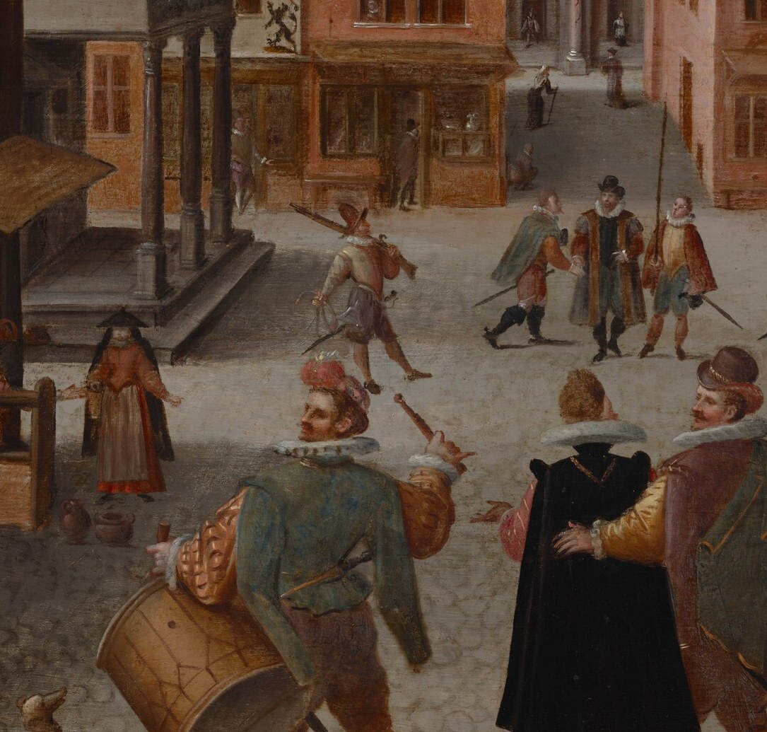 Abel Grimmer painted every brick, every face, every trade.