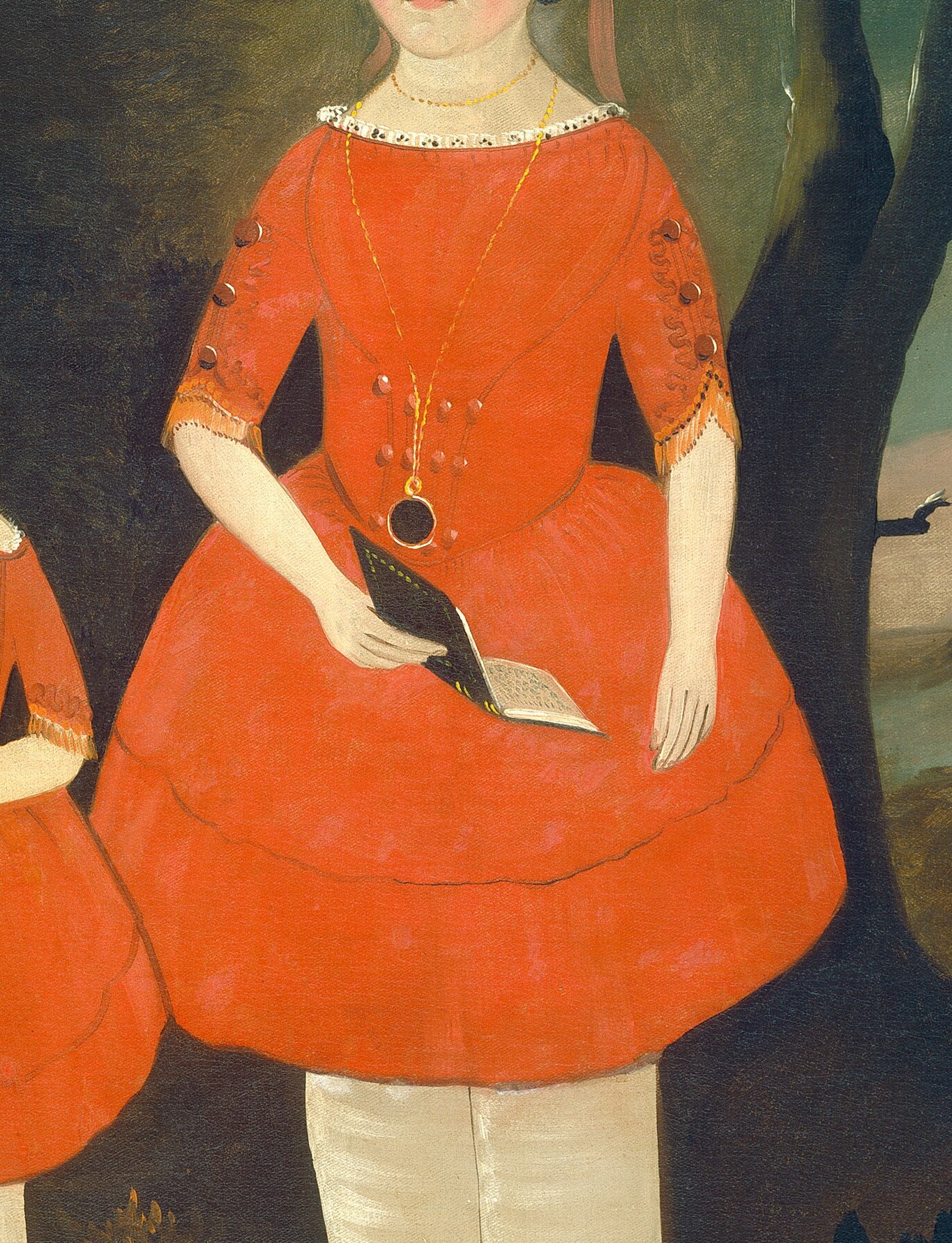 They are dressed in their finest red, a vibrant color.