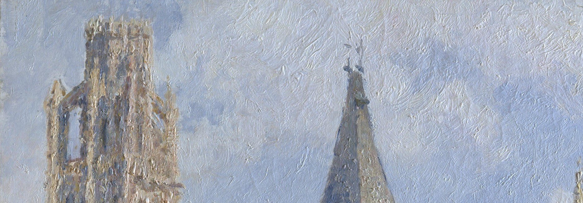 Up close, the sky reveals the loaded brush that made the light real.
