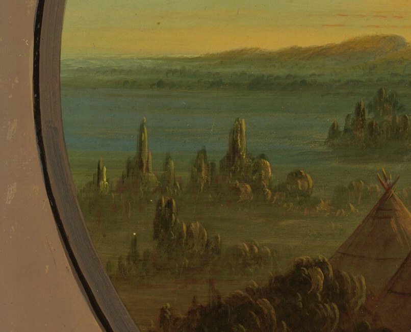 The artist created this tranquil scene around 1862.