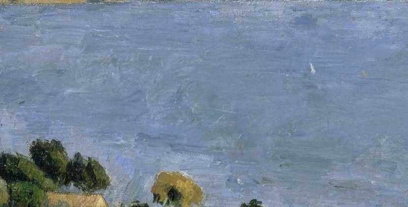 But Cézanne isn't painting a view. He's building a structure.