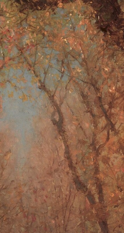 He painted the light's soft diffusion.