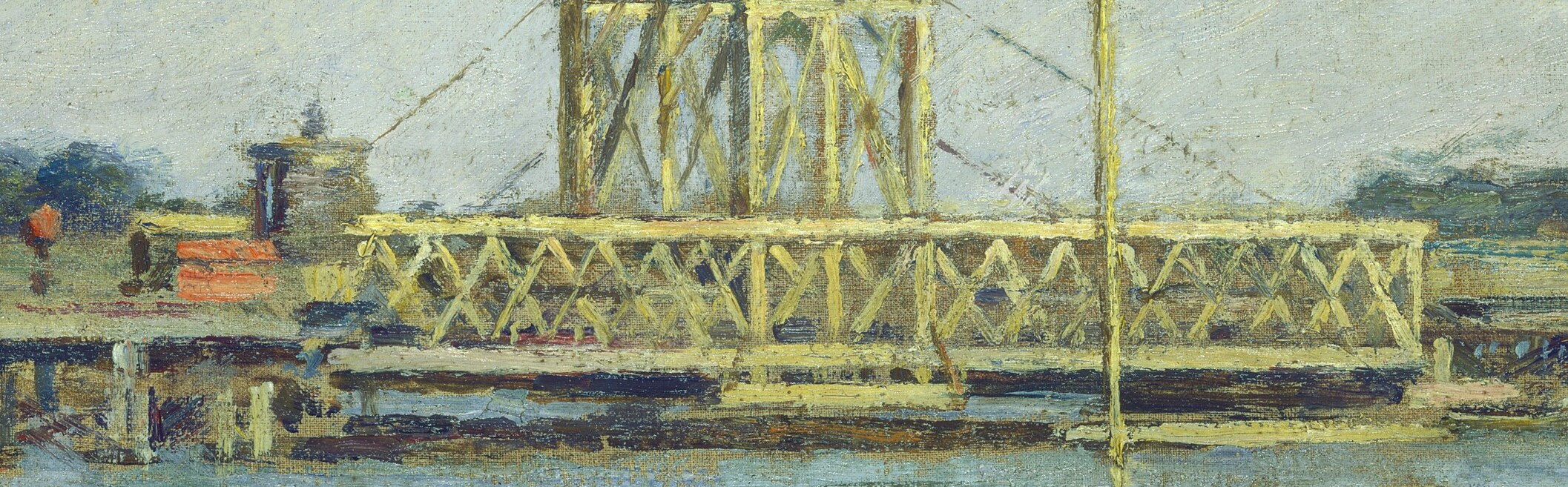 He painted this drawbridge in 1894, the year he died.