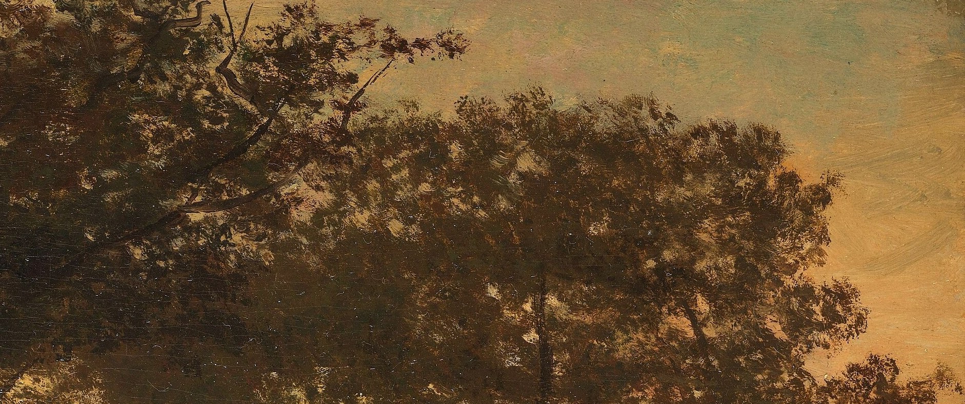 The sky glows with the day's last warmth.
