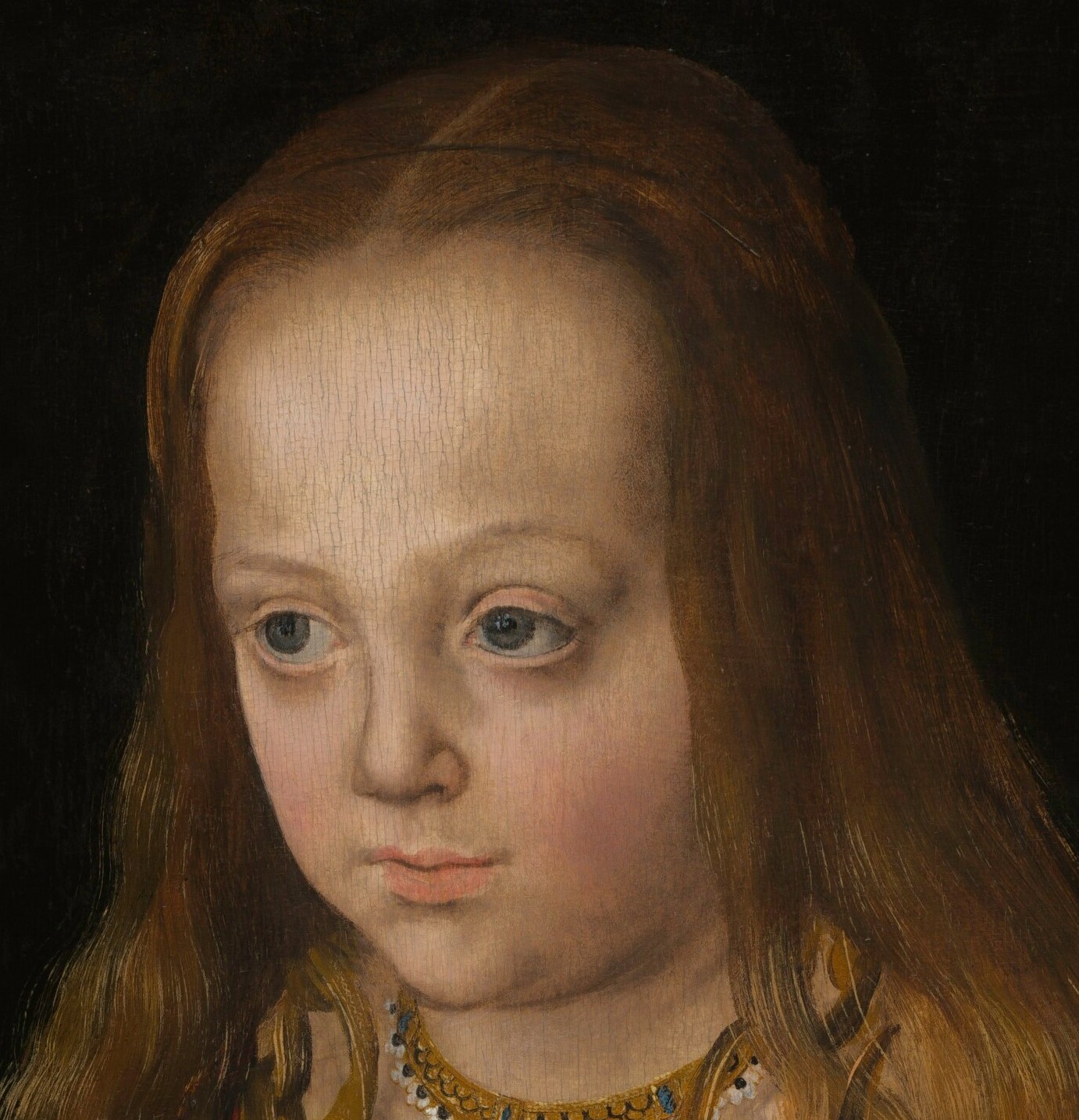 A child wearing the gravity of a court.