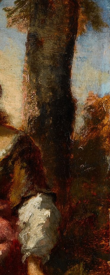 Díaz and his circle would teach Renoir how to paint like this.