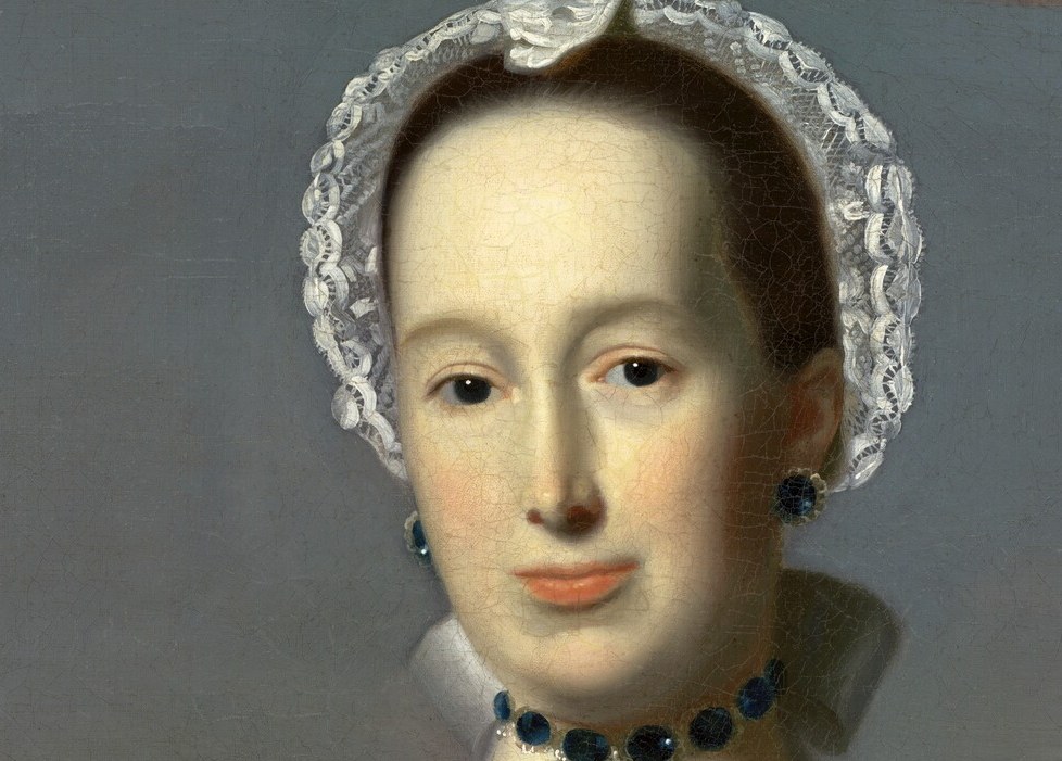 The painter was known for capturing rich textures like her lace cap.