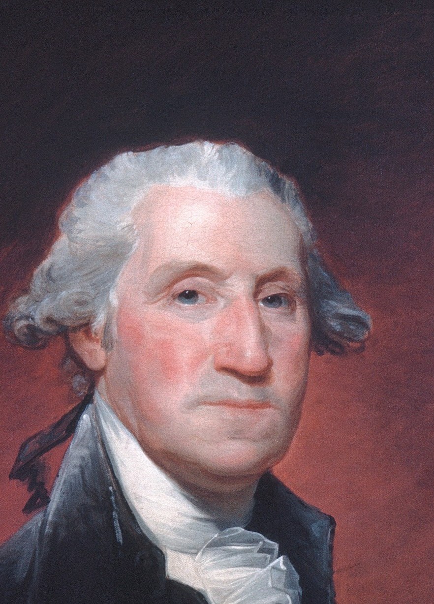 Gilbert Stuart sat with Washington dozens of times.
