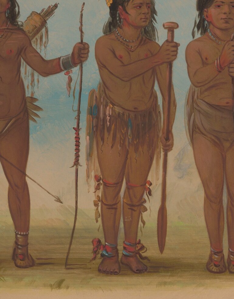 This tall spear emphasizes their power and way of life.