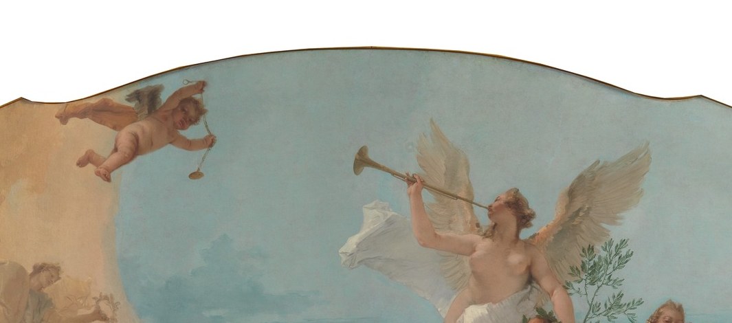 It was paint on plaster, made for one room in a Venetian palace.