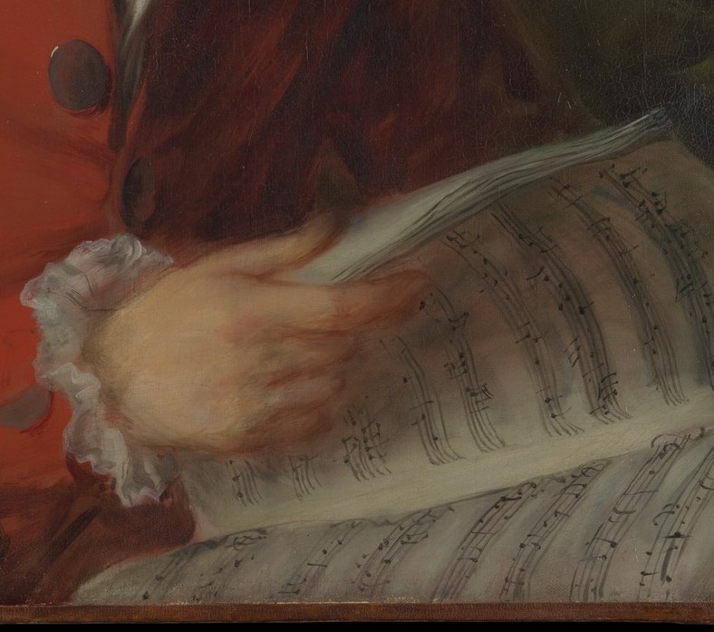 Gainsborough gives us real musical notation, not a blur.