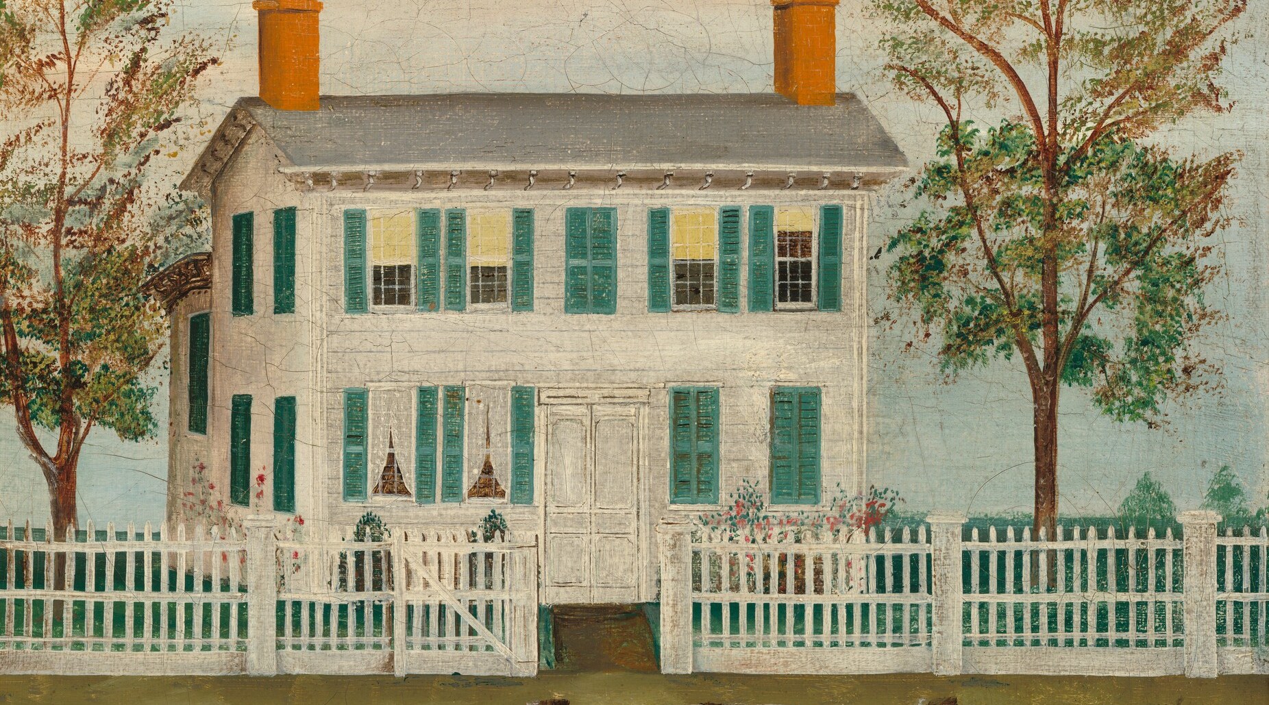 This self-contained farm reflects the era's focus on rural subjects.