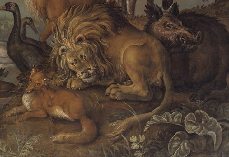 This is a peaceable kingdom, a world where predators forget to hunt.