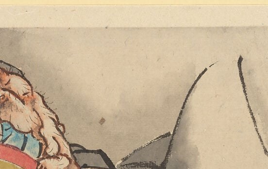 A warrior, his sword set aside, reduced to a clown by thirst.