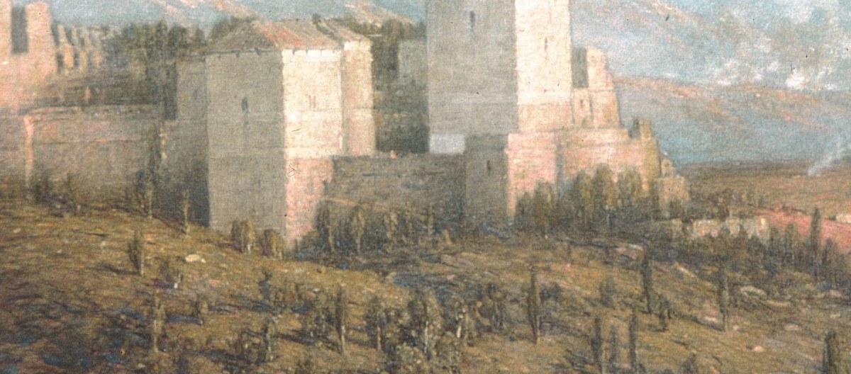 The extensive fortifications convey a sense of history and the scale of the ancient citadel.